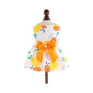 Imagem de Vestido De Princesa Para Gatos E Gatinhos, Listrado E Xadrez Com Laço,