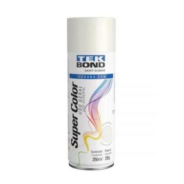 Imagem de Tinta spray aerossol Super Color Branco brilhante 350ml - Tekbond