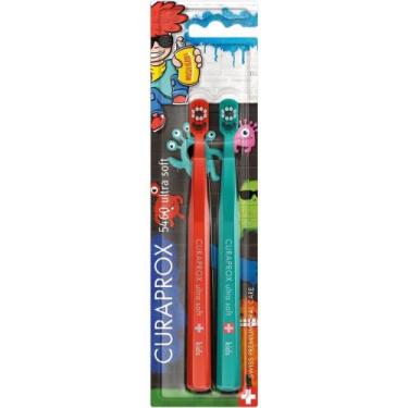 Imagem de Escova de Dente Curaprox Kids Soft Duo Graffiti Edition CS5460 2 unida