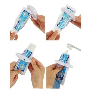 Imagem de Kit 12 Espremedor Tubos Creme Dental Pomada Pasta de Dentes - Saz