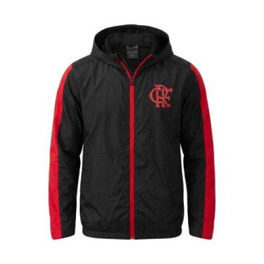 Imagem de Casaco Braziline Flamengo Vento - Masculino - Preto - GG, Preto, GG