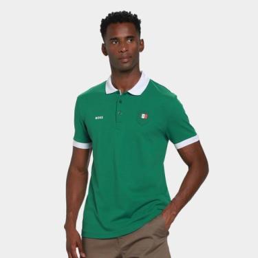 Imagem de Camisa Polo Hugo Boss México Masculina, Verde, M