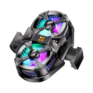 Imagem de Cooler Para Celular Com Ventilador Duplo Grande, Silencioso E De Resfr