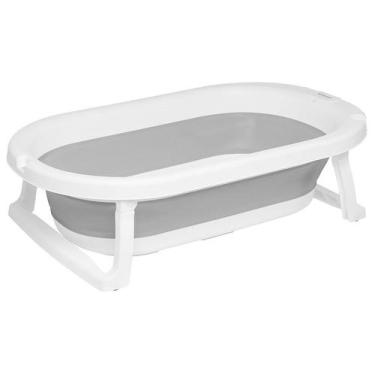 Imagem de Banheira De Bebê Dobrável 25l Infantil Cinza, Cinza