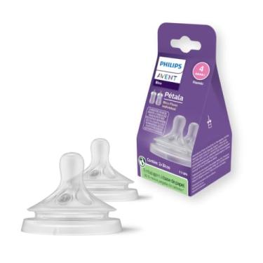 Imagem de Bicos Pétala 3.0 Philips Avent com válvula anticólicas, fluxo de liquido rápido (fluxo 4), pacote com 2 un, SCY964/02