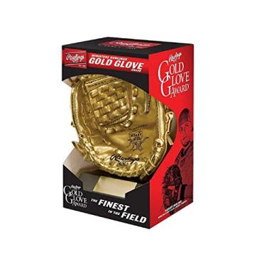 Imagem de Rawlings | Troféu Mini Gold Glove Award | Suporte incluído | Réplica