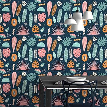 Imagem de Papel de Parede Adesivo Lavável Colorido Noites de Verão