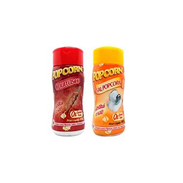 Imagem de Temperos P/ Pipoca Popcorn Cx 24 Frascos. 12 Churrasco - 12 Sal Popcorn