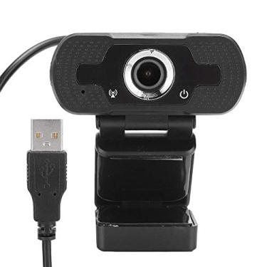 Imagem de Webcam, webcam USB 1080p, câmera de computador com microfone, 1080p HD USB Webcam Live Streaming ao Vivo Laptop PC Computador Web Câmera para videoconferências, transmissão ao vivo