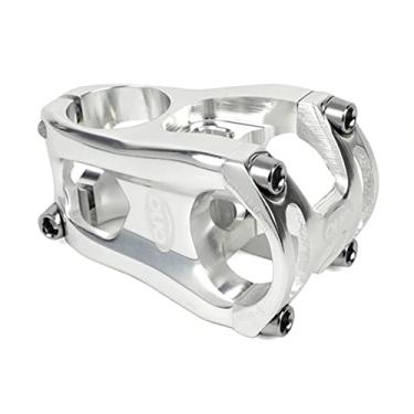 Imagem de Haste CNC ultraleve para guidão de bicicleta de montanha com haste de liga de alumínio de alta resistência, haste de 31,8 x 50 mm para bicicleta MTB/estrada (prata)