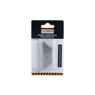 Imagem de Kit 10 Lâmina para estilete trapezoidal Starfer