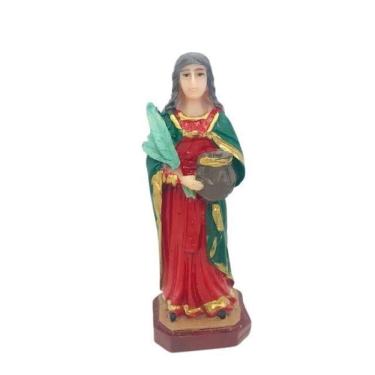 Imagem de Santa Apolonia Escultura Em Resina 7 Cm