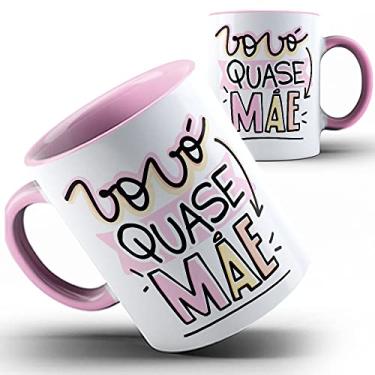 Imagem de Caneca rosa avó Vovó quase mãe