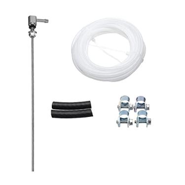 Imagem de Newmind 40,5 cm remetente do tanque de combustível, mangueira de conexão de combustível, clipe de coleta de reposição, kit de tubulação de suporte acessórios para aquecedor Webasto Eberspacher