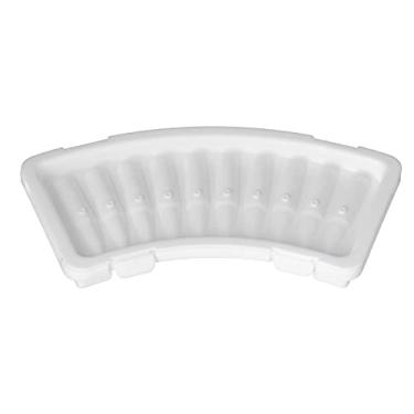 Imagem de Bandeja de gelo, 2 peças bandeja de gelo com tampa branca multifuncional molde para máquina de gelo para o verão em casa