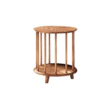 Imagem de Mesa lateral mesa de canto criativa pequena mesa de chá decoração mesa lateral simples moderna mesa de centro sala de estar sofá casa móveis laterais, mesa de chá cinza mesa de centro