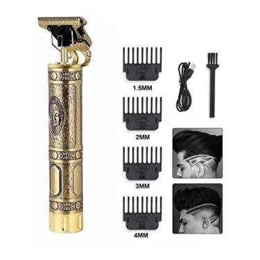 Imagem de Máquina de Barbear e Cortar Cabelo Profissional Recarregável Sem Fio Buda ou Dragão.