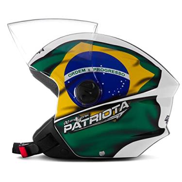 Imagem de Pro Tork Capacete New Liberty Three Patriota 60 Branco/Verde, Modelo: CAP-877BCVD