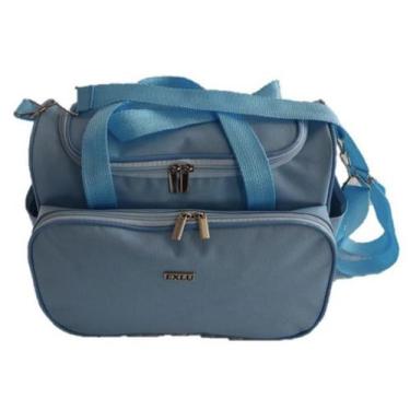 Imagem de Bolsa Maternidade Azul M - Ex1093 - Exlu Bolsas E Confecções