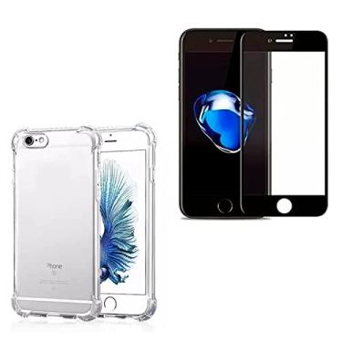 Imagem de Kit Capa Anti Impacto e Película 5D 9D Cerâmica Para iPhone 8 11 13 Pro 14 Pro Max (iPhone 7/8)