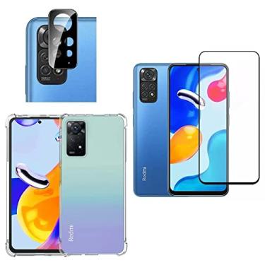 Imagem de Kit Capa Anti Impacto + Película 3D 9D + Película Câmera Xiaomi Redmi Note 11s Redmi 10C Poco X4 Pro (Note 11)