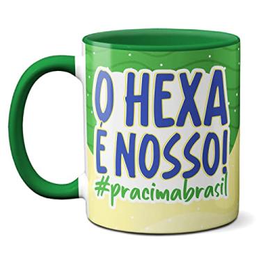 Imagem de Caneca Homer Lisa Simpsons O Hexa É Nosso! Pra Cima Brasil! (Verde)
