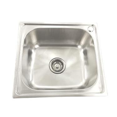 Imagem de Cuba Inox Escovado Cozinha de Sobrepor - 4642 Guimmis®