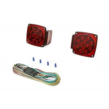 Imagem de Kit de luz traseira de trailer de LED submersível de 12 V para reboque de menos de 203 cm à prova d'água (kit de luz de reboque)
