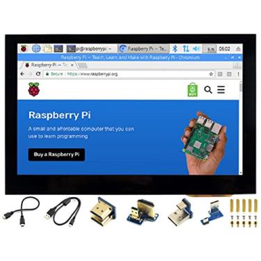 Imagem de Tela de toque capacitiva HDMI LCD de 4,3 polegadas 800 x 480 IPS Suporte de interface HDMI para todas as versões Raspberry Pi 4B/3B+/3B/2B/Zero/Zero W/Zero WH, Jetson Nano BB Banana Preta Pi Windows 10/8.1/8/7