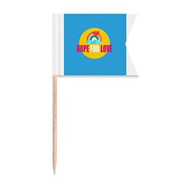 Imagem de Casal Love Eternal Unique Toothpick Flags Marcação de rotulagem para bolo de festa, comida e queijos