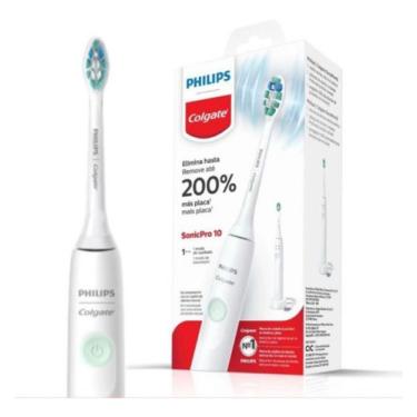 Imagem de Escova Dental Elétrica Philips Colgate Sonic Pro 10 Recarreg Escova Dental Elétrica