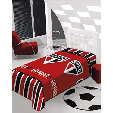 Imagem de Manta Fun Microfibra 150x200cm São Paulo Tricolor Jolitex