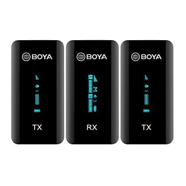 Imagem de B.oya By-xm6-s2 Sistema Microfone Sem Fio Display Oled Canal Duplo Frequência Transmissão 2.4Ghz Ideal para Vlog Vídeo do YouTube, Transmissão ao vivo Entrevista Gravação/No Brasil