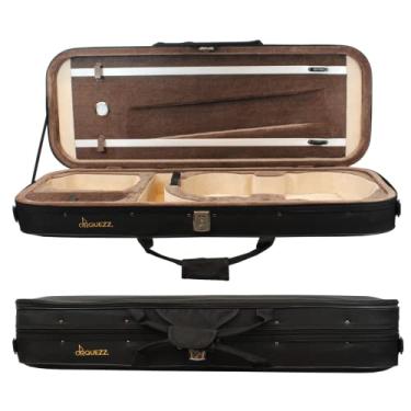 Imagem de Estojo Retangular Luxo Interior Marrom Claro Viola Até 42