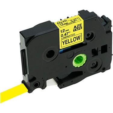 Imagem de Fita TZE TZ 631 Compatível Para Rotulador BROTHER 12mm Amarela
