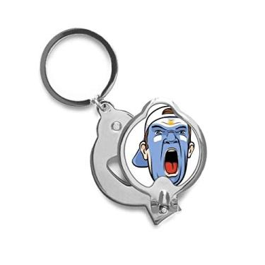 Imagem de Argentina — Cortador de unhas de dedo para maquiagem facial, tesoura de aço inoxidável