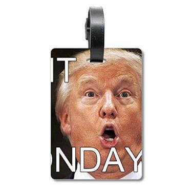 Imagem de American President Great Funny Shit Monday Mala de Bagagem Etiqueta de Bagagem Etiqueta de Scutcheon