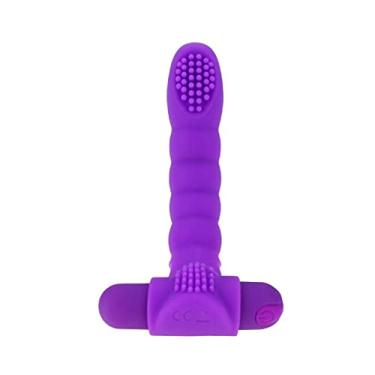 Imagem de Vibrador de Dedo Massagem do Ponto g Estimulador de Clitóris 10 Frequências Erótico Zatla Shop (Roxo)