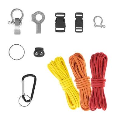 Imagem de Paracord Planet Kit de paraquedista definitivo para você mesmo – 30 metros de paracord 550 e 10 necessidades essenciais para fazer sua própria sobrevivência Paracord pulseiras, cordões, ferramentas