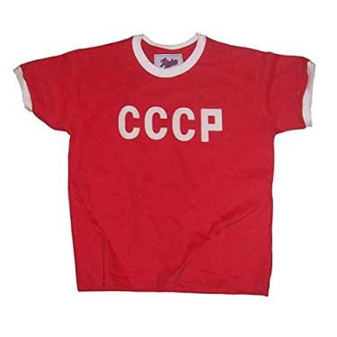 Imagem de Camisa CCCP 1970 Liga Retrô Infantil Vermelha 8