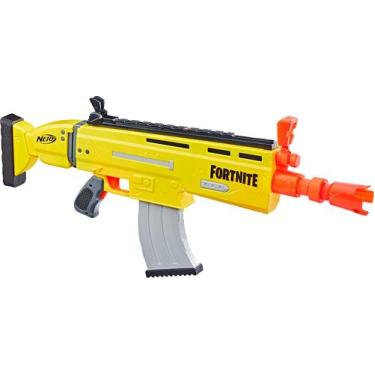 Nerf, Lançador Réplica Fortnite B-AR, Branco e Laranja