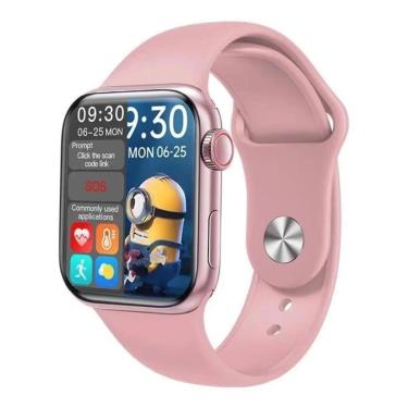 Imagem de Relogio Feminino Mickey Minions Hw16 Smartwatch Recebe e Faz Ligaçoes Recebe Notificações-Unissex