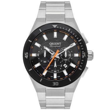 Imagem de Relógio ORIENT cronógrafo prata masculino MBSSC253 POSX