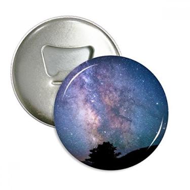 Imagem de Nebulae Dark Stars Galáxia abridor de garrafa redondo ímã de geladeira com 3 peças, presente