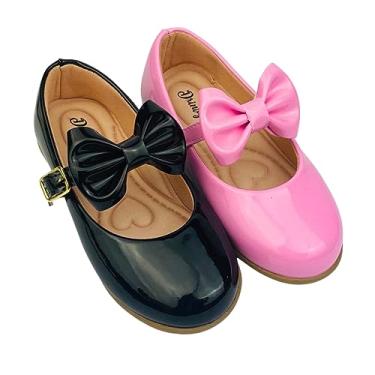 Imagem de Kit Com 2 Pares Sapatilha Infantil Menina feminina do 20 ao 34 Direto Da Fabrica Super Confortavél SPT505 (Preto e Rosa Bale, br_footwear_size_system, big_kid, numeric, numeric_31)