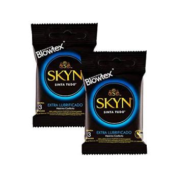 Imagem de Kit 2 Pacotes Preservativo Skyn Extra Lubrificado C/ 3 Unidades Cada