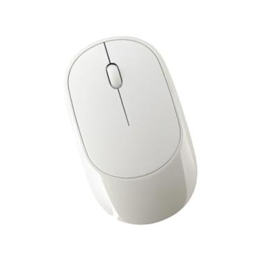 Imagem de Gatuida Computador Portátil 1 Unidade Computador Sem Fio Rato Quieto Laptop Fino Ratos De 2,4 g Branco Botão Mouse Mouse Recarregável