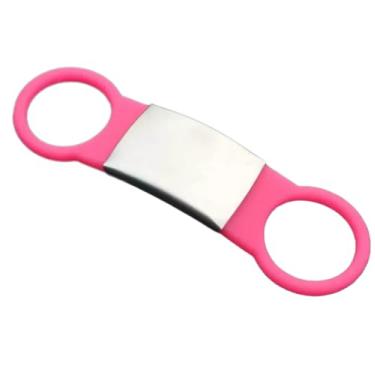 Imagem de Plaquinha Identificação Personalizada Pet Coleira Vermelho Cor:Vermelho