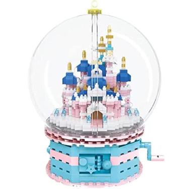 Imagem de Conjunto de Micro Blocos Castelo Rosa para Crianças ou Adultos - Mini Bloc