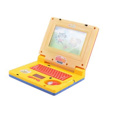 Imagem de Notebook De Brinquedo Laptop Infantil Musical com Luz Menino com Figurinhas para Personalizar